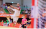 Qatar's Frankis Marzo prepares to shoot at the goal during the quarterfinal against Iran