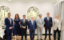 QC Second Vice Chairman of the Board Rashid bin Hamad Al-Athba and QC Board Member Mohamed bin Mahdi Al-Ahbabi with other officials during the forum.