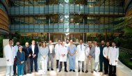 Sidra Medicine healthcare experts and officials.
