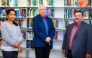 From left: Elizabeth Varghese, Dr. Dietrich Büsselberg and Dr. Samson Mathews Samuel.