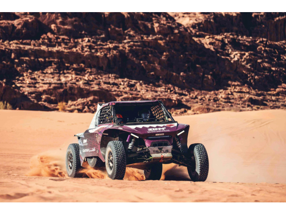 Qatar’s Abdulaziz Al-Kuwari in FIA World Baja Cup action.