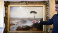 A picture shows a painting by William Turner 