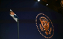 US President Donald Trump is reflected in a teleprompter as he attends an event to unveil the new America.gov website, at the Andrew W. Mellon Auditorium in Washington, DC, on September 29, 2026. (Photo by Kent Nishimura / AFP)
 