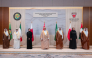 Minister of Social Development and Family H E Buthaina bint Ali Al Jabr Al Nuaimi and other Ministers from the GCC countries at the meeting in Bahrain yesterday.
