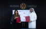 Chief Economic Empowerment Officer at the EAA Foundation, Mana Al-Ansari and General Manager, Middle East of David Webb, Amber Ahmed during the signing of the agreement.