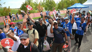 Indian fans arrive for the men's cricket final between Pakistan and India during the 2026 Asian Games at the Korogi Athletic Park in Nisshin on October 3, 2026. (Photo by Andrew Caballero-Reynolds/ AFP)