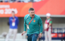 Antonio Puche, head coach of China, reacts during the men's football semifinal between China and South Korea at 20th Asian Games Aichi-Nagoya 2026 in Osaka, Japan, Sept. 30, 2026. (Xinhua/Lui Siu Wai)