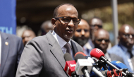Kenyan Cabinet Secretary of Health Aden Duale speaks at a press conference in Nairobi on October 6, 2026. Photo by SIMON MAINA / AFP