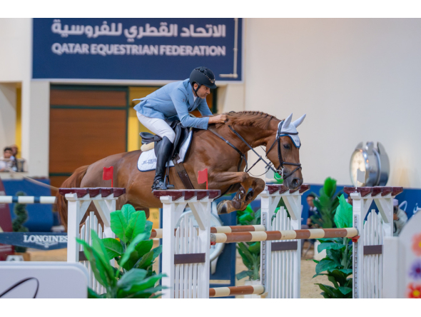 Khalid Abdulaziz Al-Eid in action during the Diamond Tour in the opening round last Sunday.