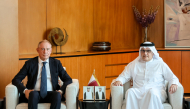 Minister of Communications and Information Technology H E Mohammed bin Ali Al Mannai meeting with Italy’s Minister of Enterprises and Made in Italy H E Adolfo Urso. 
