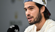 Spain's Carlos Alcaraz speaks during a press conference at the Shanghai Masters tennis tournament in Shanghai on October 8, 2026. (Photo by Hector Retamal / AFP)