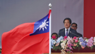 Taiwan's President Lai Ching-te gives a speech during the National Day celebrations ceremony at the Presidential Palace in Taipei on October 10, 2026. (Photo by I-Hwa Cheng / AFP)