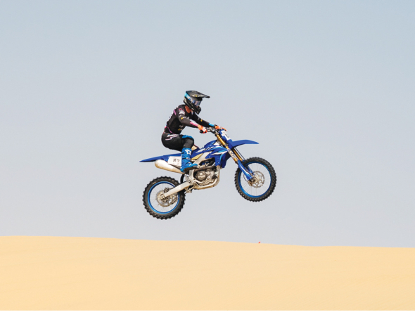 British rider Ethan Lane in action.