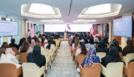 Attendees taking part in the Breast Cancer Awareness Month hosted by Commercial Bank.
