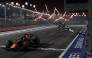 Red Bull Racing's Dutch driver Max Verstappen crosses the chequered flag at the finish line to win the Formula One Singapore Grand Prix at the Marina Bay Street Circuit in Singapore on October 11, 2026. (Photo by Ng Han Guan / POOL / AFP)