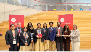 Podar Pearl representatives and students during the Round Square International Conference 2026. 
