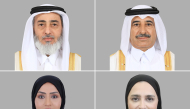 From left: Members of the Shura Council H E Saad bin Ahmed bin Abdullah Al-Misnad, H E Dr Ahmed bin Hamad bin Ahmed Al-Hassan Al-Mohannadi, H E Dr. Muna bint Abdulrahman bin Sinan Al-Muslemani, and H E Amina bint Youssef Al-Jaidah.