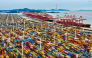 Containers are seen at the Ningbo-Zhoushan port in Ningbo, in China's eastern Zhejiang Province on October 15, 2026. (Photo by CN-STR / AFP) / China OUT