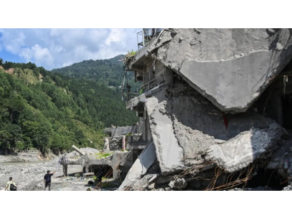 Nepal suffered one of the worst disasters in its history on August 26, when a mountain collapse near the China border triggered catastrophic floods that killed more than 1,400 people and left over 5,000 missing © PRAKASH MATHEMA / AFP