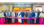 Sheikh Hamad Nasser A A Al-Thani, MD-International Operations, Malabar Gold & Diamonds, Shamlal Ahamed, and other officials and guests at the launch of Malabar Gold & Diamonds showroom at Safari Mall, Abu Hamour