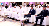 Minister of Public Health H E Mansour bin Ibrahim Al-Mahmoud; Secretary-General of the National Planning Council (NPC) and Chairman of the Permanent Population Committee, H E Dr. Abdulaziz bin Nasser bin Mubarak Al Khalifa; and the Representative of the United Nations Population Fund (UNFPA) to the Gulf Cooperation Council (GCC) countries, Jocelyn Fenard with other officials at the Qatar Population Day event, yesterday. Pic by Rajan Vadakkemuriyil/The Peninsula.