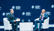US Ambassador to Türkiye and Special Envoy for Syria and Iraq Thomas J Barrack (right) speaking during a panel discussion.
