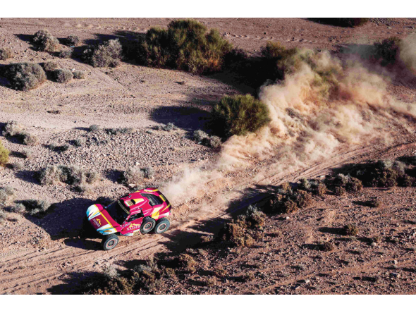 Nasser Saleh Al-Attiyah in action at the Jordan Baja in February.