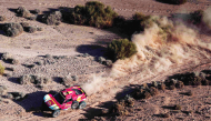 Nasser Saleh Al-Attiyah in action at the Jordan Baja in February.