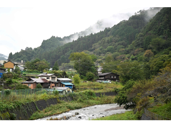 A general view of Nanmoku village, Gunma prefecture is seen on September 26, 2026. (Photo by Rie Kikuchi / AFP)