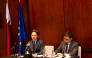 Ambassador of the European Union to the State of Qatar H E Antonino Maggiore speaking at the event.