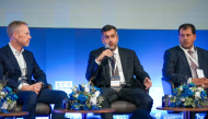 QFZ CEO Sheikh Mohammed bin Hamad bin Faisal Al-Thani with other panelists during the discussion at the UK-GCC Strategic Dialogue in London yesterday.