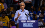 Former US President Barack Obama speaks during a midterm campaign rally as he campaigns alongside Michigan Senate candidate Abdul El-Sayed in Detroit, Michigan on October 24, 2026. (Photo by Bill Pugliano / AFP)