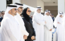 Chairperson of Qatar Museums H E Sheikha Al Mayassa bint Hamad bin Khalifa Al Thani during the opening of the exhibitions.