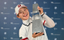 Yuri Yoshida poses with the trophy.