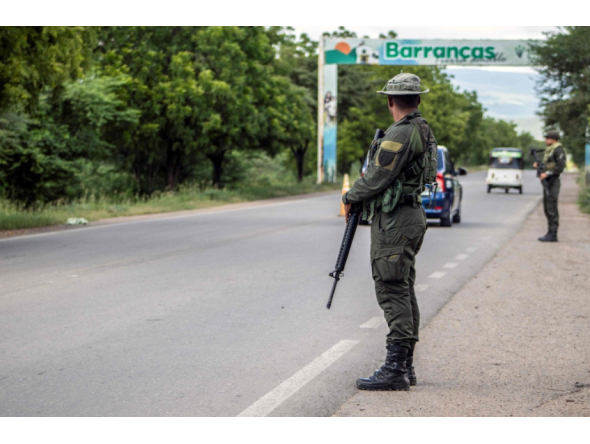 Colombia army personnel stand guard at a checkpoint. AFP file photo for representational purposes. 