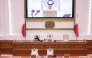 Speaker of the Shura Council H E Hassan bin Abdullah Al Ghanim chairing the Council's session.