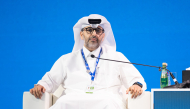 NPC Secretary-General H E Dr. Abdulaziz bin Nasser bin Mubarak Al-Khalifa during a panel discussion at WIF. 