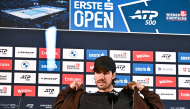Spain's Carlos Alcaraz speaks during a press conference. 