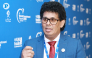 Minister of Trade, Commerce, Food Security and Cooperative Development of Sri Lanka, H E Wasantha Samarasinghe speaking to The Peninsula at WIF. Pic: Rajan Vadakkemuriyil / The Peninsula 
