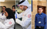 FROM LEFT: WCM-Q students Dhabya Al-Naimi, Abdulla Al-Mutawa and Luai Hommos