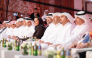Deputy Prime Minister and Minister of State for Defence Affairs H E Sheikh Saoud bin Abdulrahman bin Hassan Al-Thani, Minister of Justice and Minister of State for Cabinet Affairs H E Ibrahim bin Ali bin Issa Al Hassan Al Mohannadi and Chairperson of Board of Directors of Qatar Leadership Centre H E Sheikha Al Mayassa bint Hamad Al Thani during the event.
