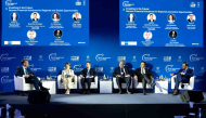 Industry leaders during the panel session at World Investment Forum 2026.