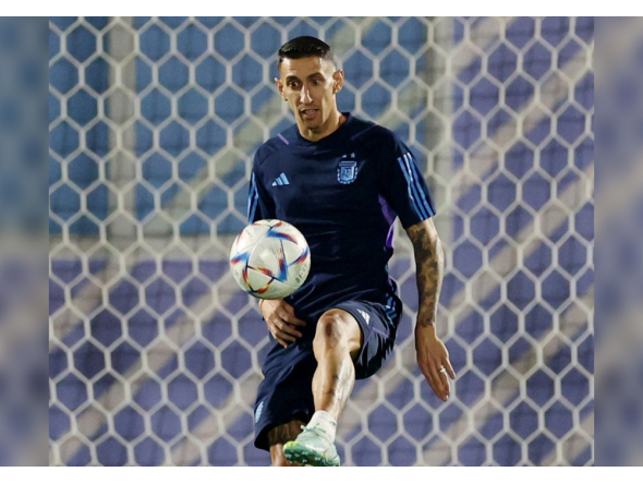 Angel Di Maria during training. Reuters file photo.