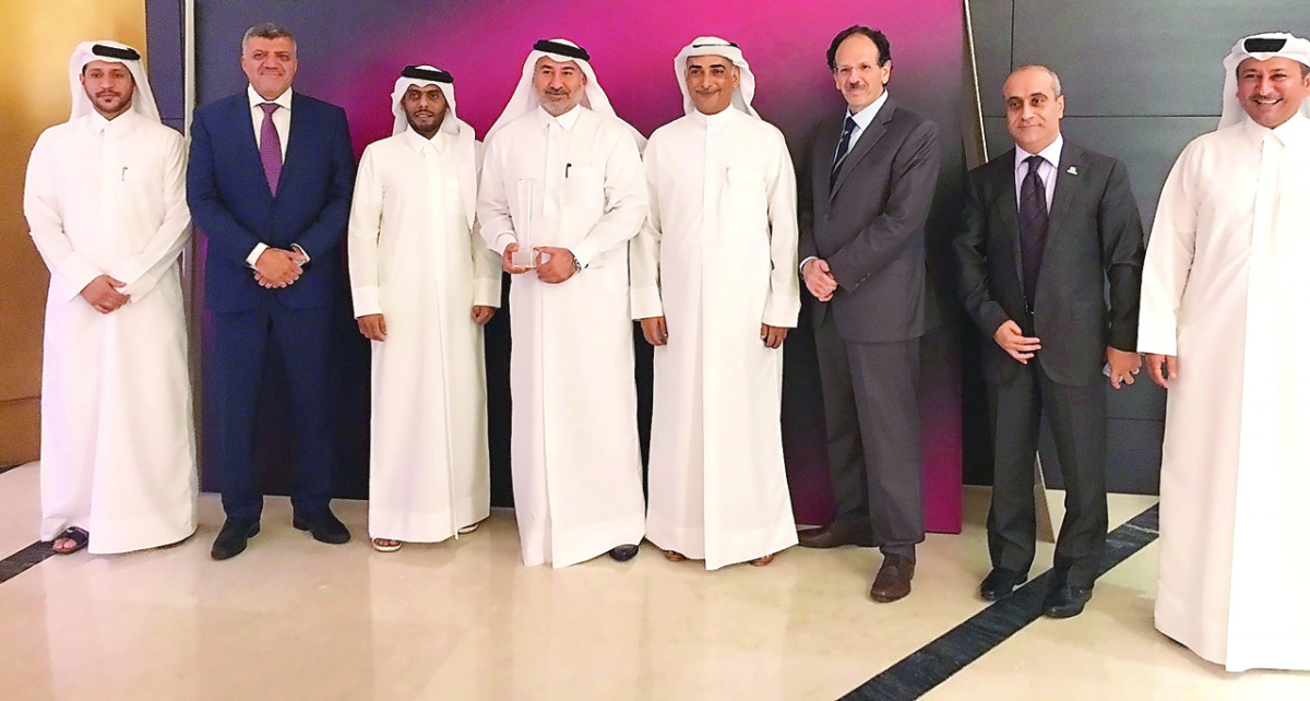 Msheireb Properties CEO Abdulla Hassan Al Mehshadi along with the management team.