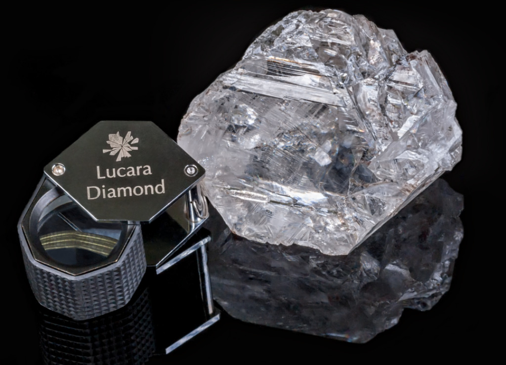 The 1,109 carat second-largest diamond recovered last year. Image by Lucara Diamond