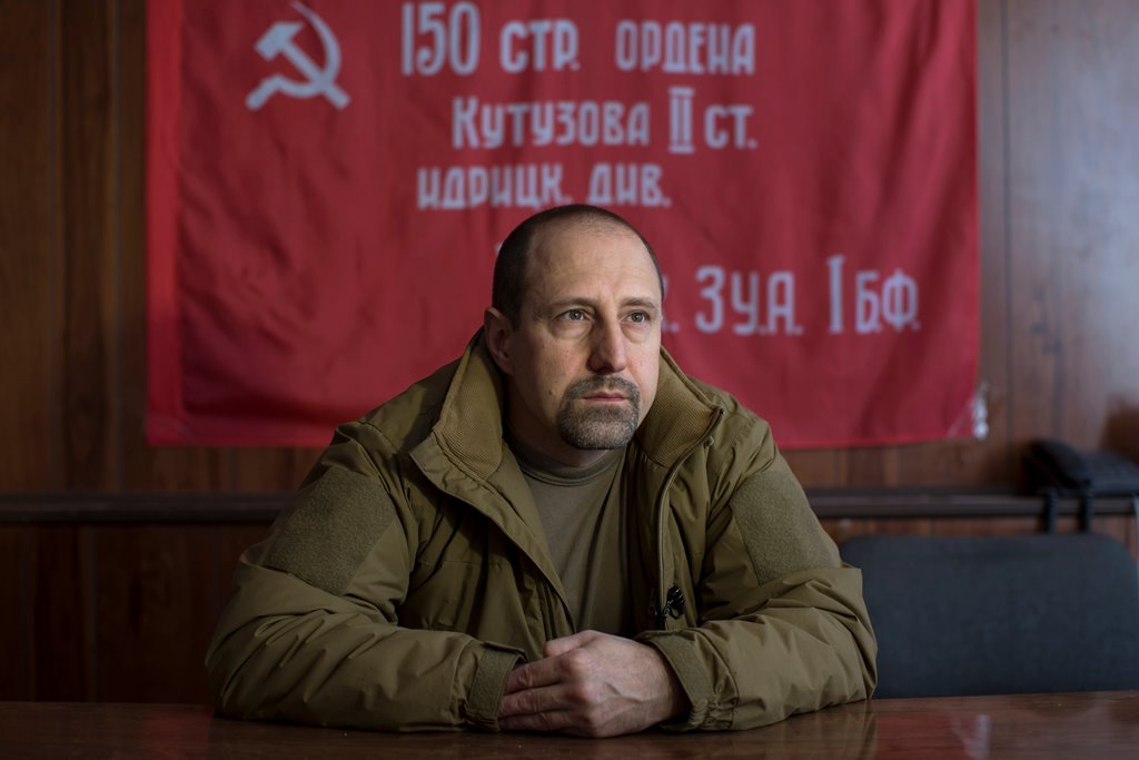Commander of the so-called Vostok battalion (Eastern battalion) Alexander Khodakovsky speaks during an interview with Reuters in the controlled by forces of the self-proclaimed Donetsk People's Republic Donetsk city, Ukraine, September 17, 2014. REUTERS/M
