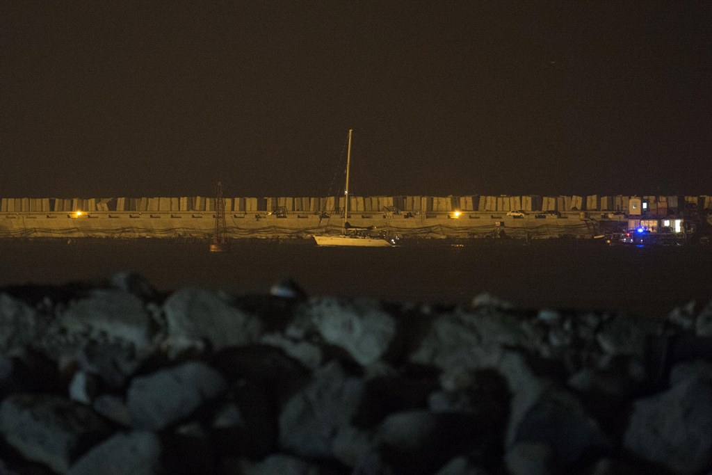 ASHDOD, ISRAEL - OCTOBER 06: Sailing boat Zaytouna (Olive), belongs to aid flotilla of 