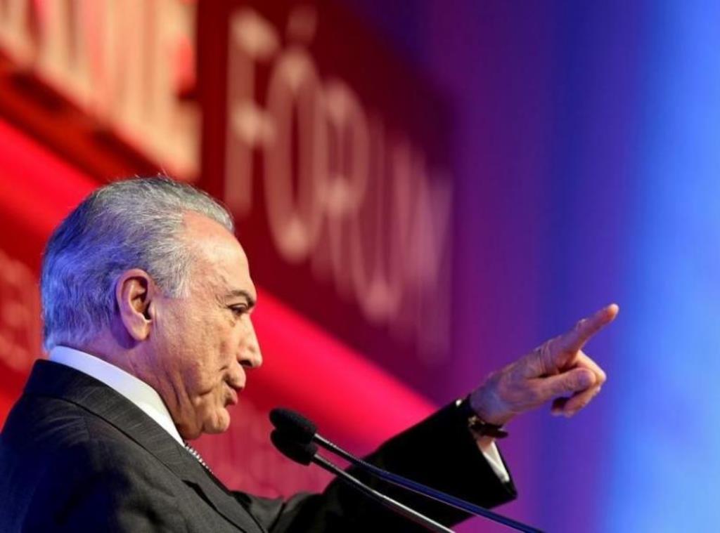 Brazil's President Michel Temer at an economics and politics forum in Sao Paulo, Brazil, September 30, 2016. Reuters/Paulo Whitaker
