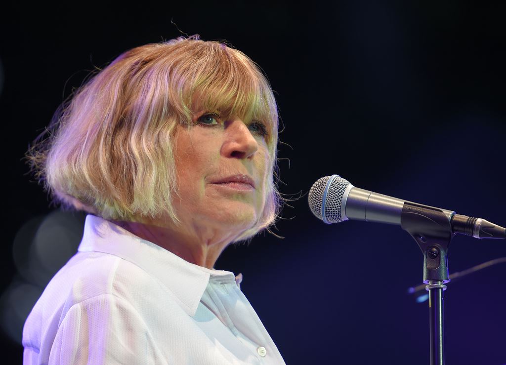 File photo of English singer Marianne Faithfull performing on stage during the 23rd edition of the Cognac Blues Passion festival in Cognac. AFP / Guillaume Souvant 