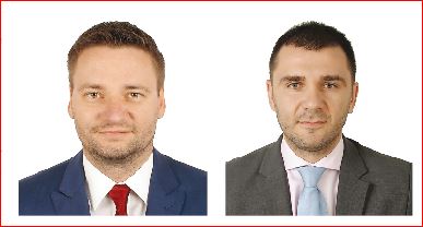 Pawel Banach (left) and Alexandru Ionescu
